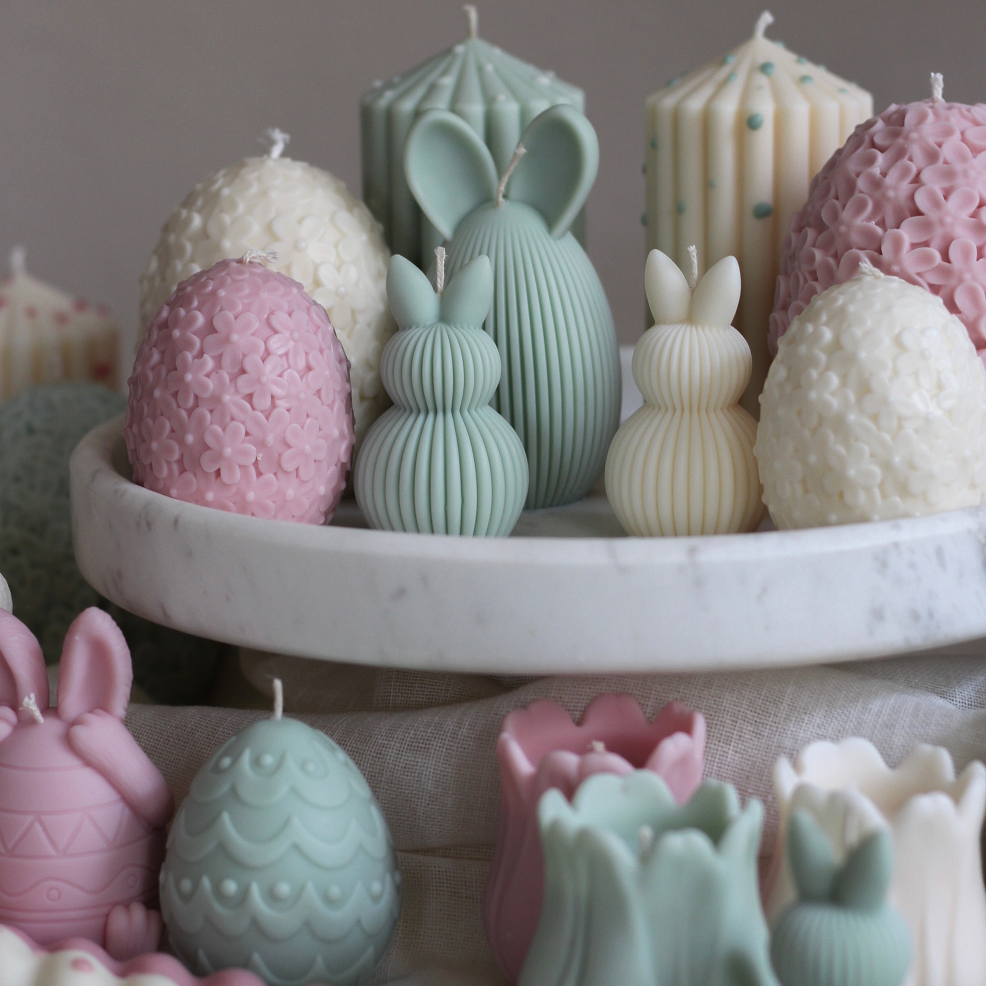 Kerze "Häschen Ei" groß, Variante 1, Ostern