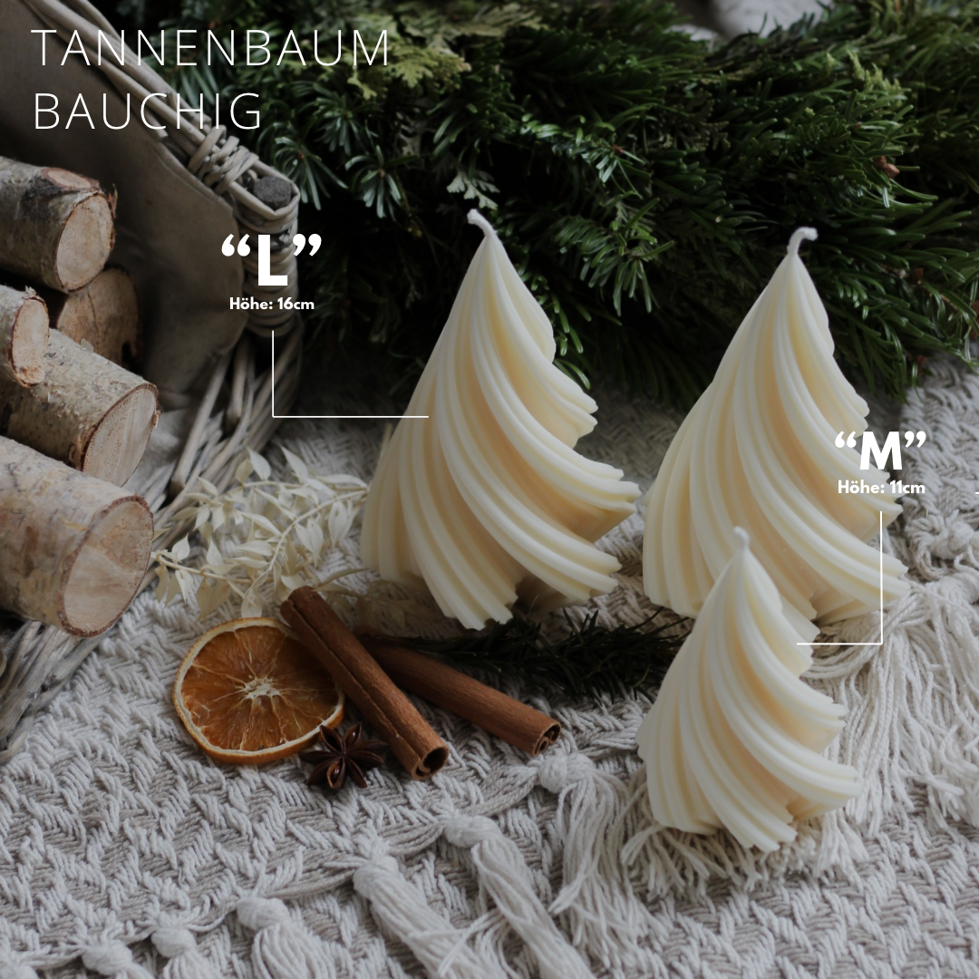 Kerze Weihnachten "Trullala Weihnachtsbaum Mittel"