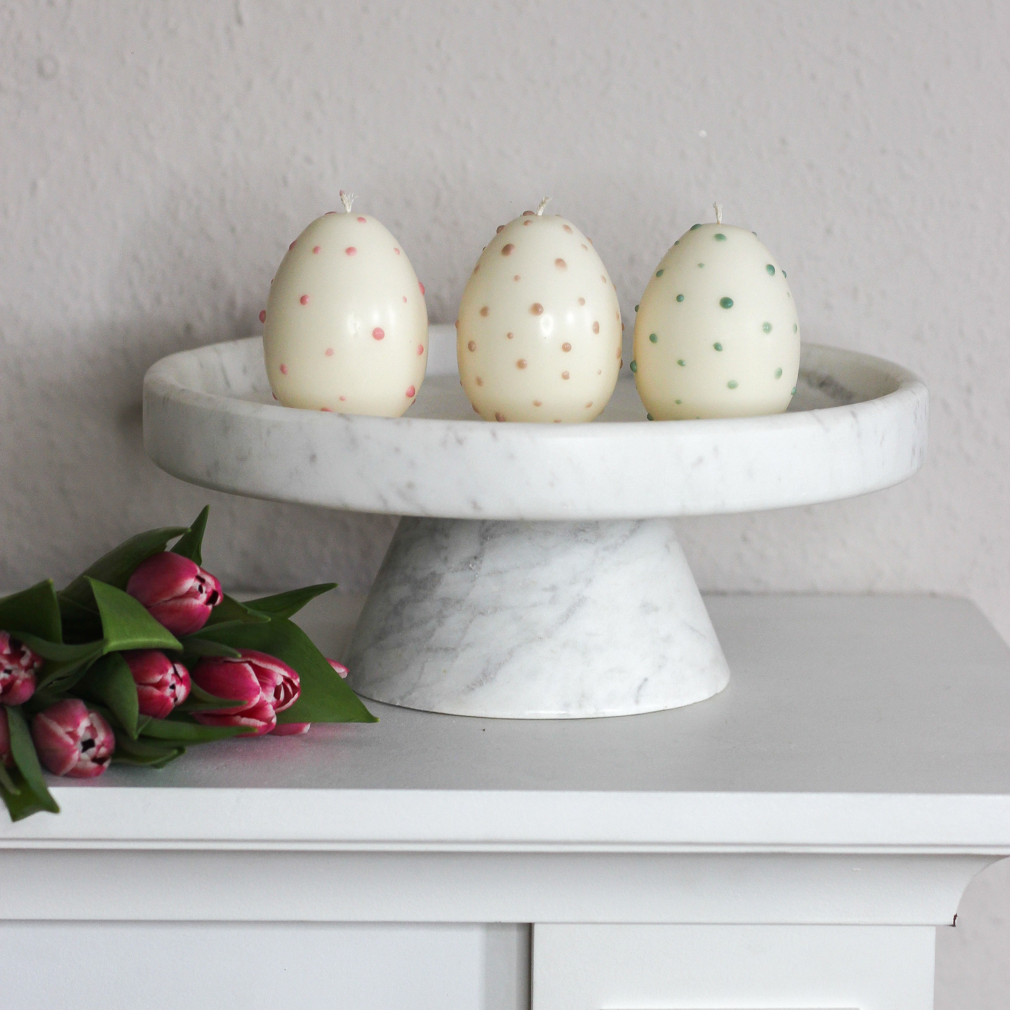 Kerze „großes Ei“ gepunktet Ostern