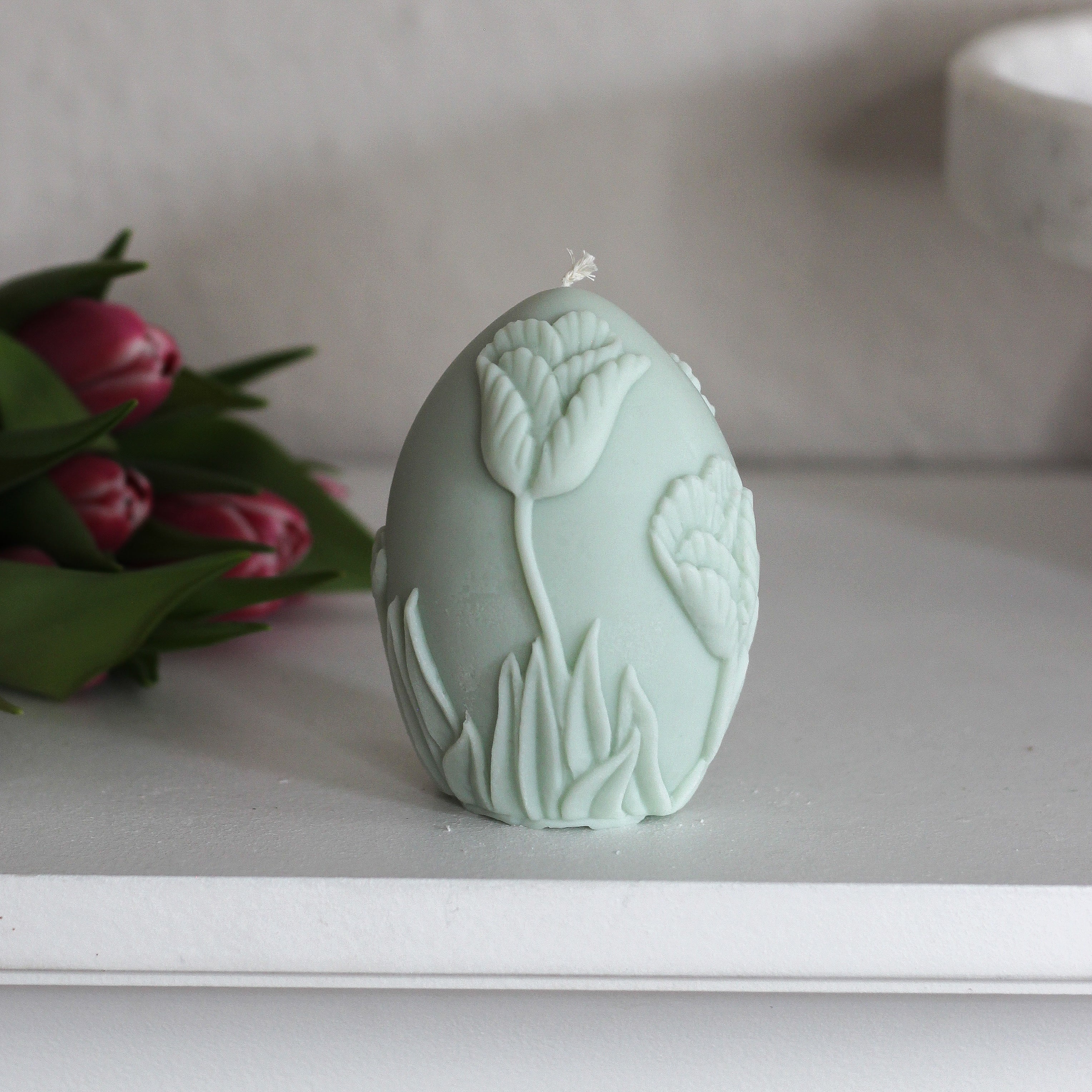 Kerze „Ei Tulpe“; Ostern