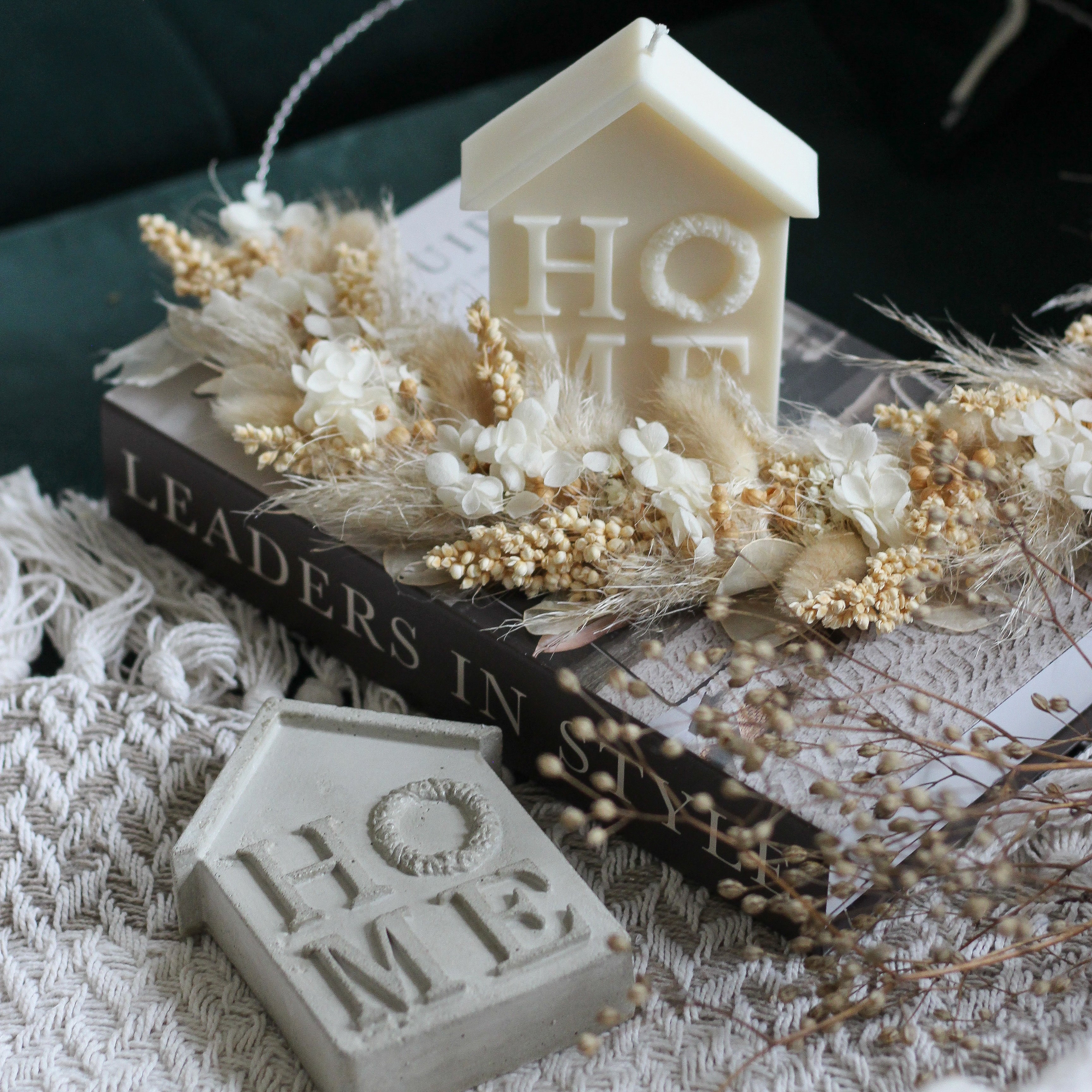 Kerze Haus "Home"