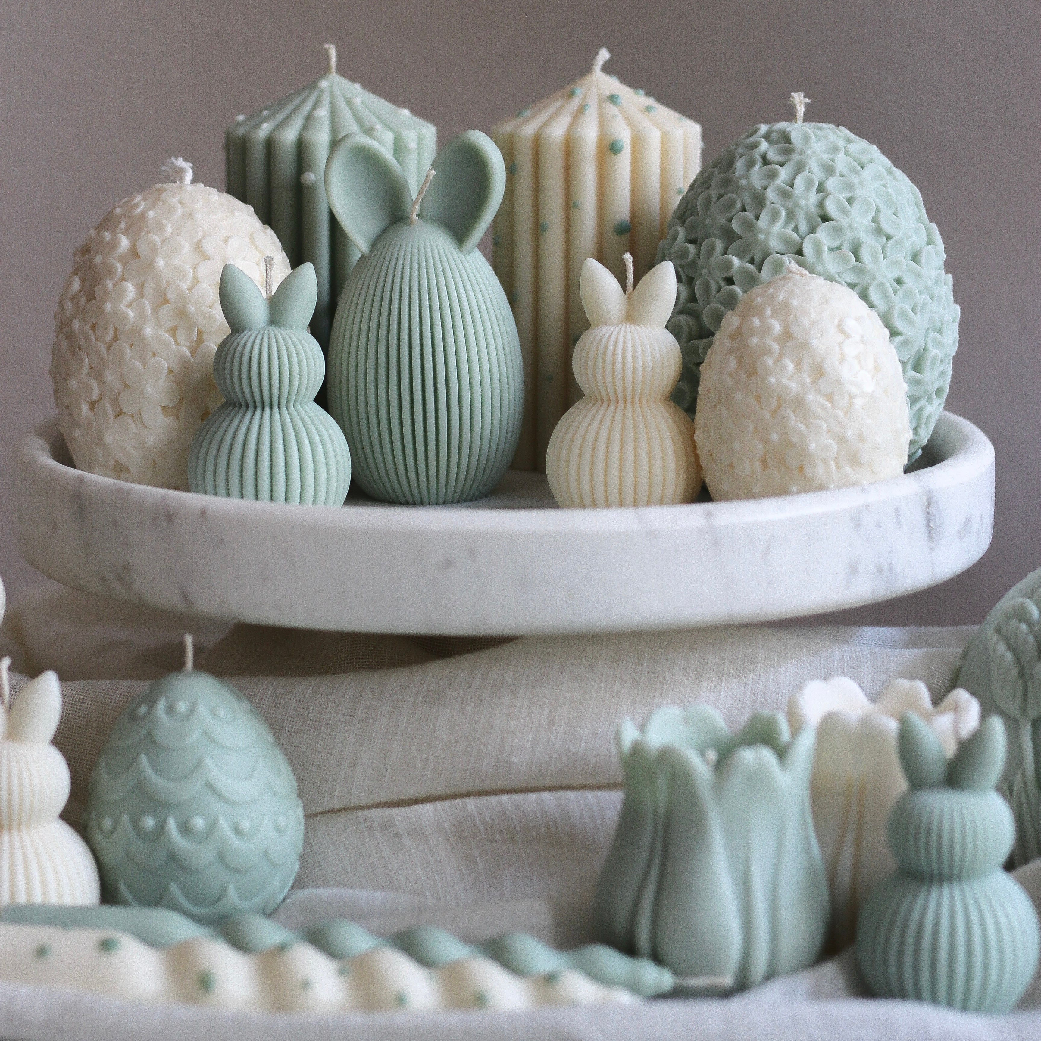 Kerze "Häschen Ei" klein, Ostern