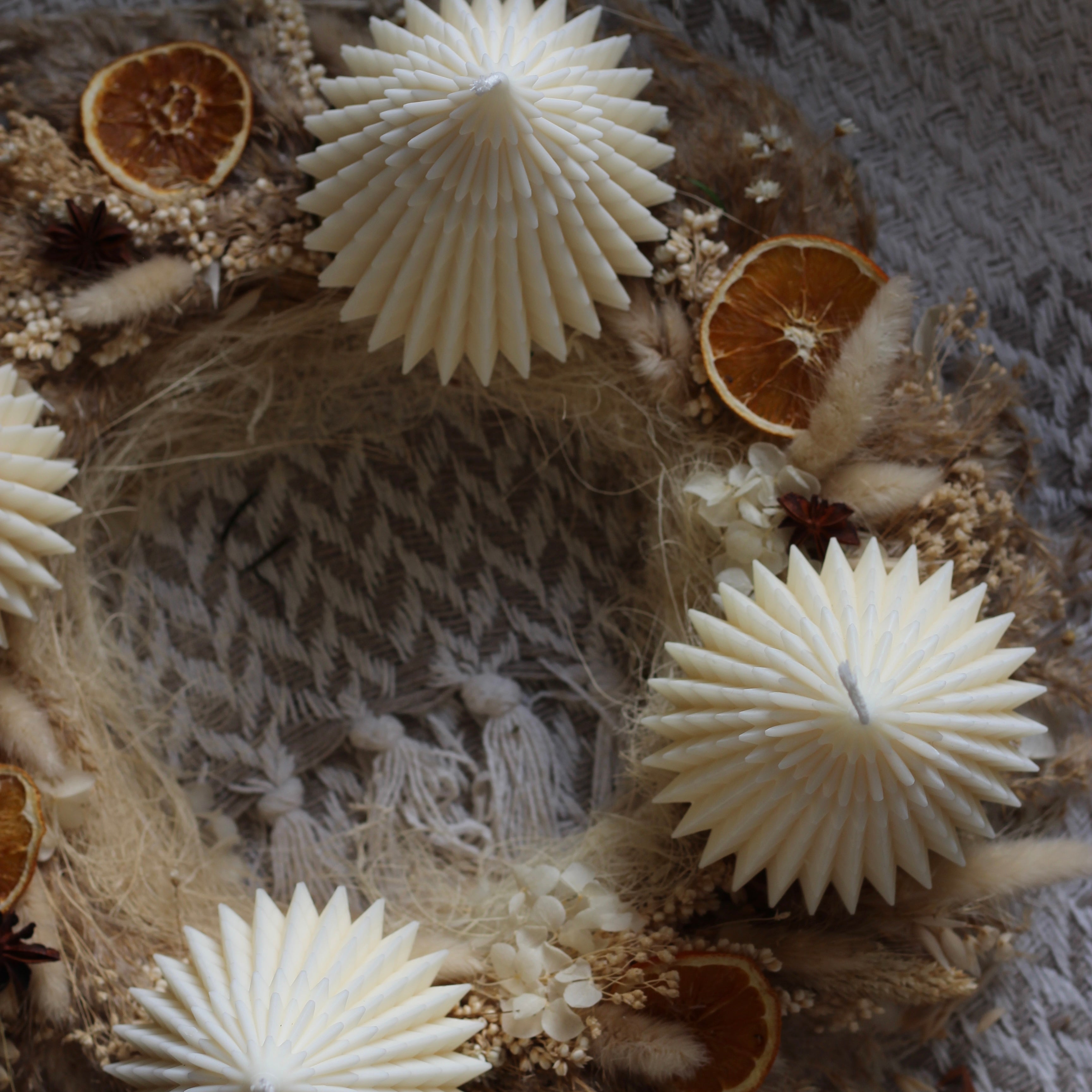 4 er Set  Kerze „Tannenbaum bauchig L"