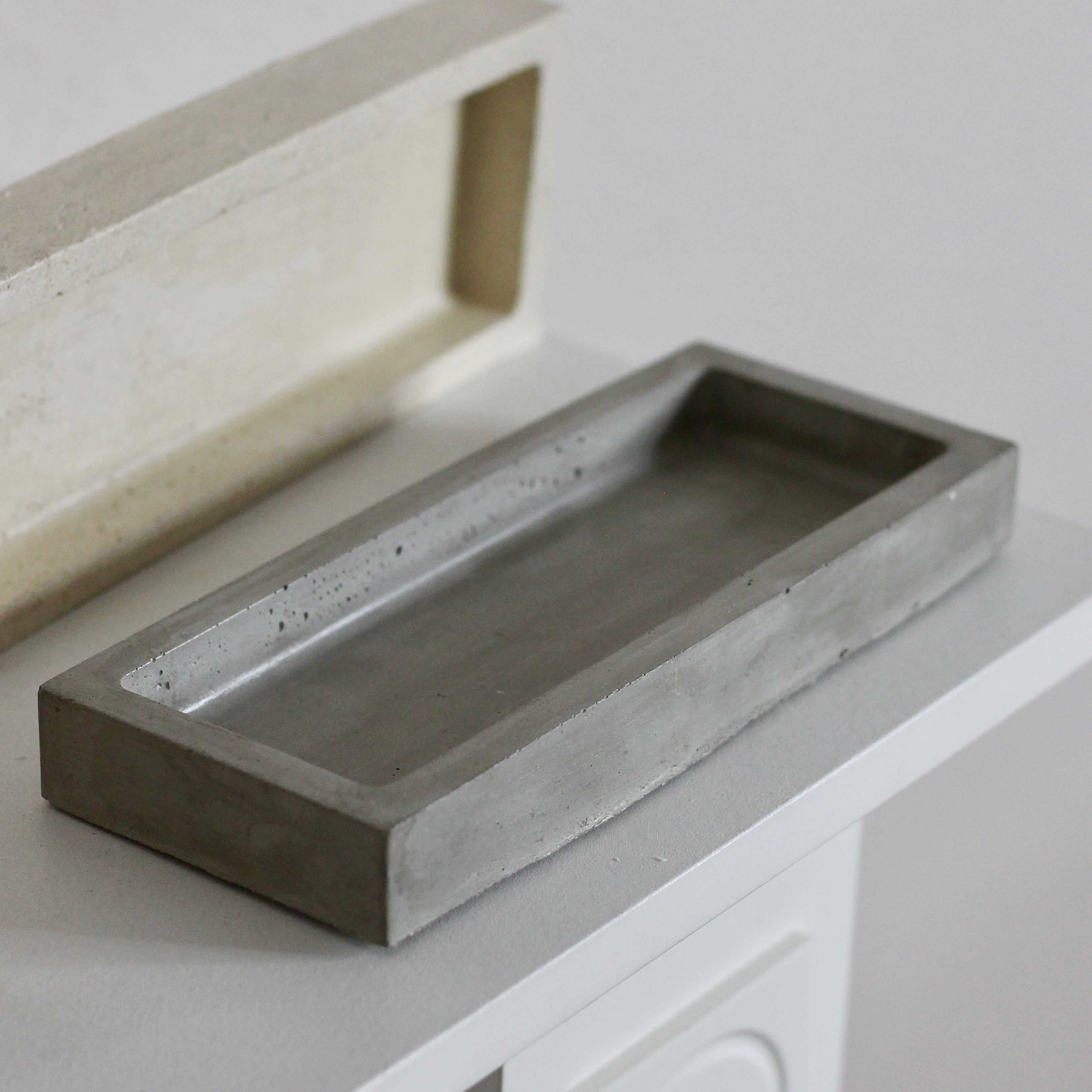 Beton Tablett Rechteckig Chunky