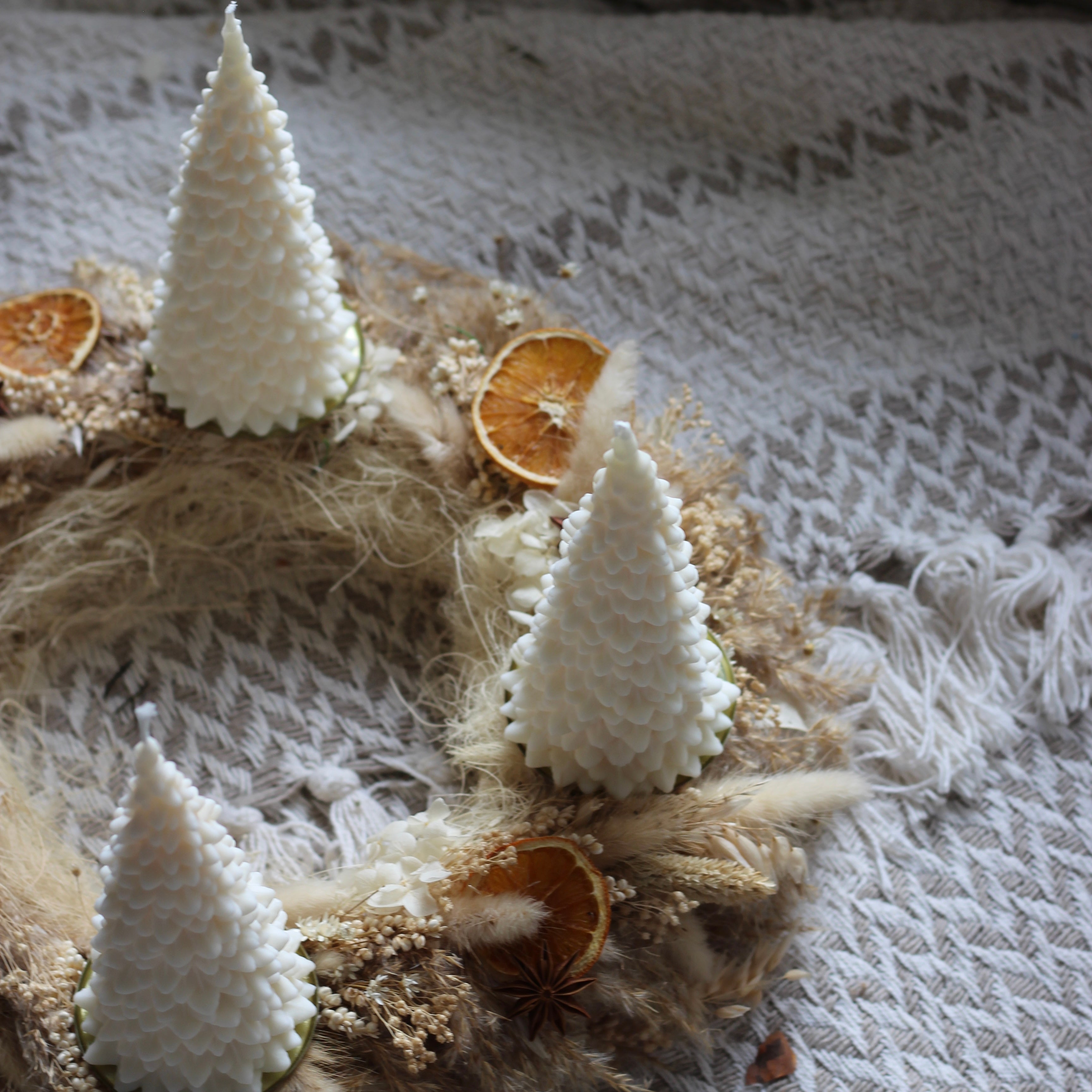 4 er Set  Kerze „Tannenbaum hoch"