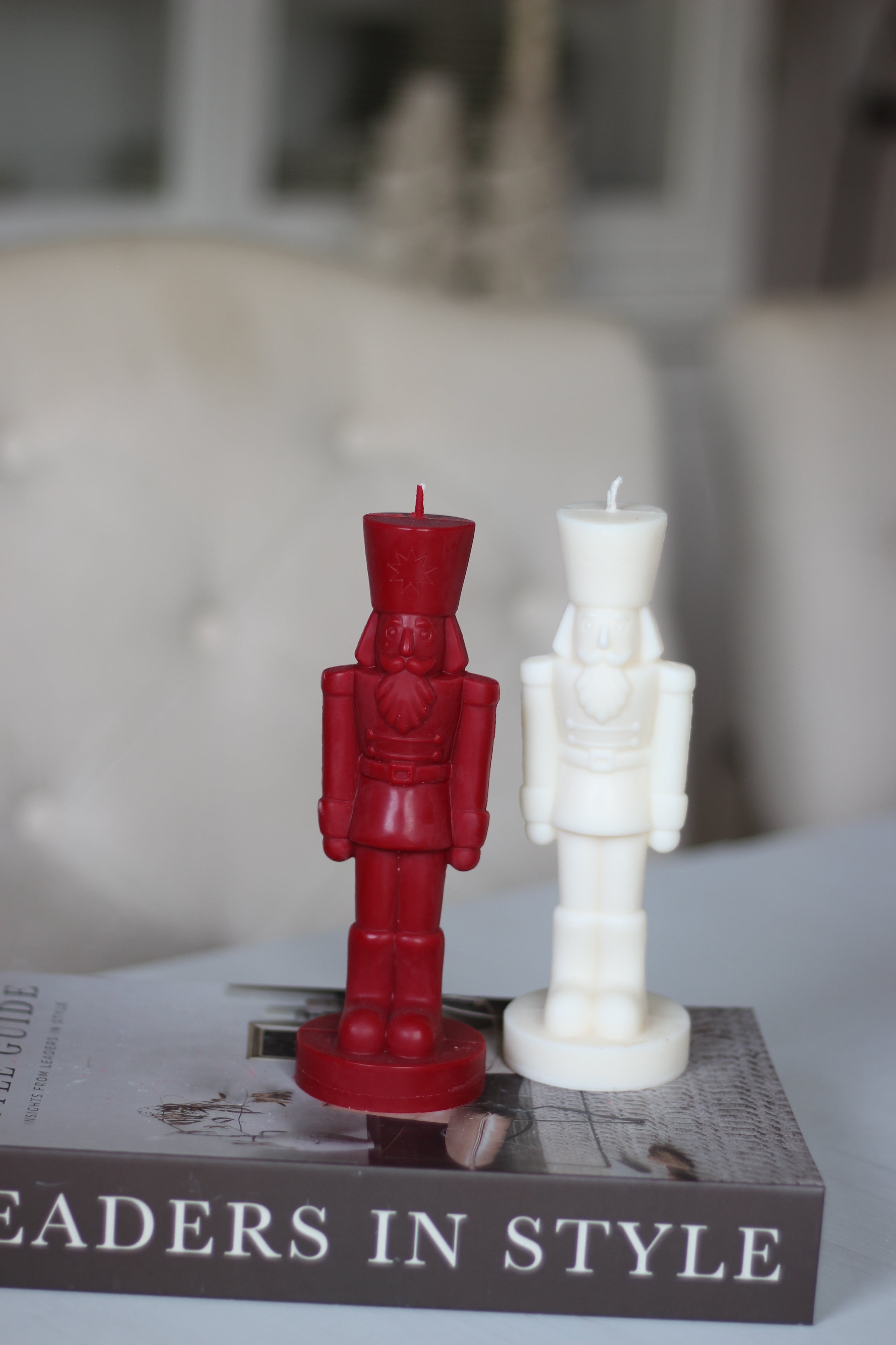 Weihnachten Beton Kerzenhalter „Schleifen" (beidseitig mit Schleifen)