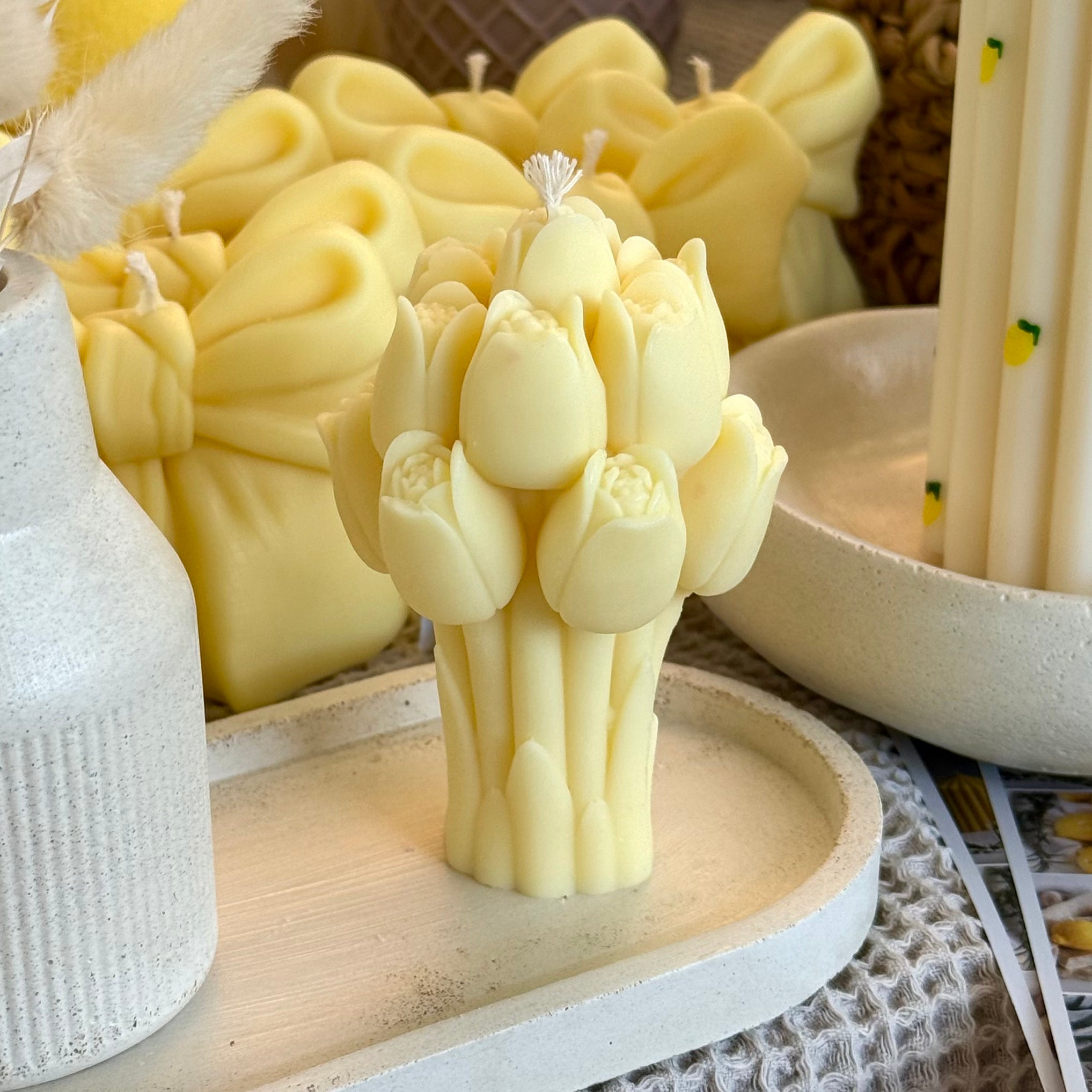 Kerze „Tulpenstrauß“