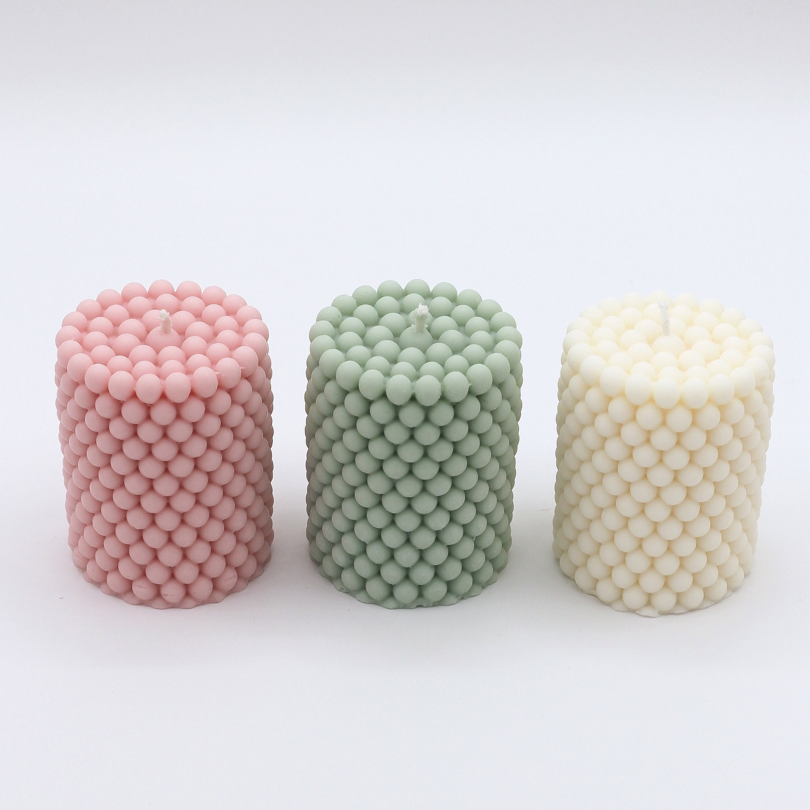 Kerze Bubble „Säule breit“