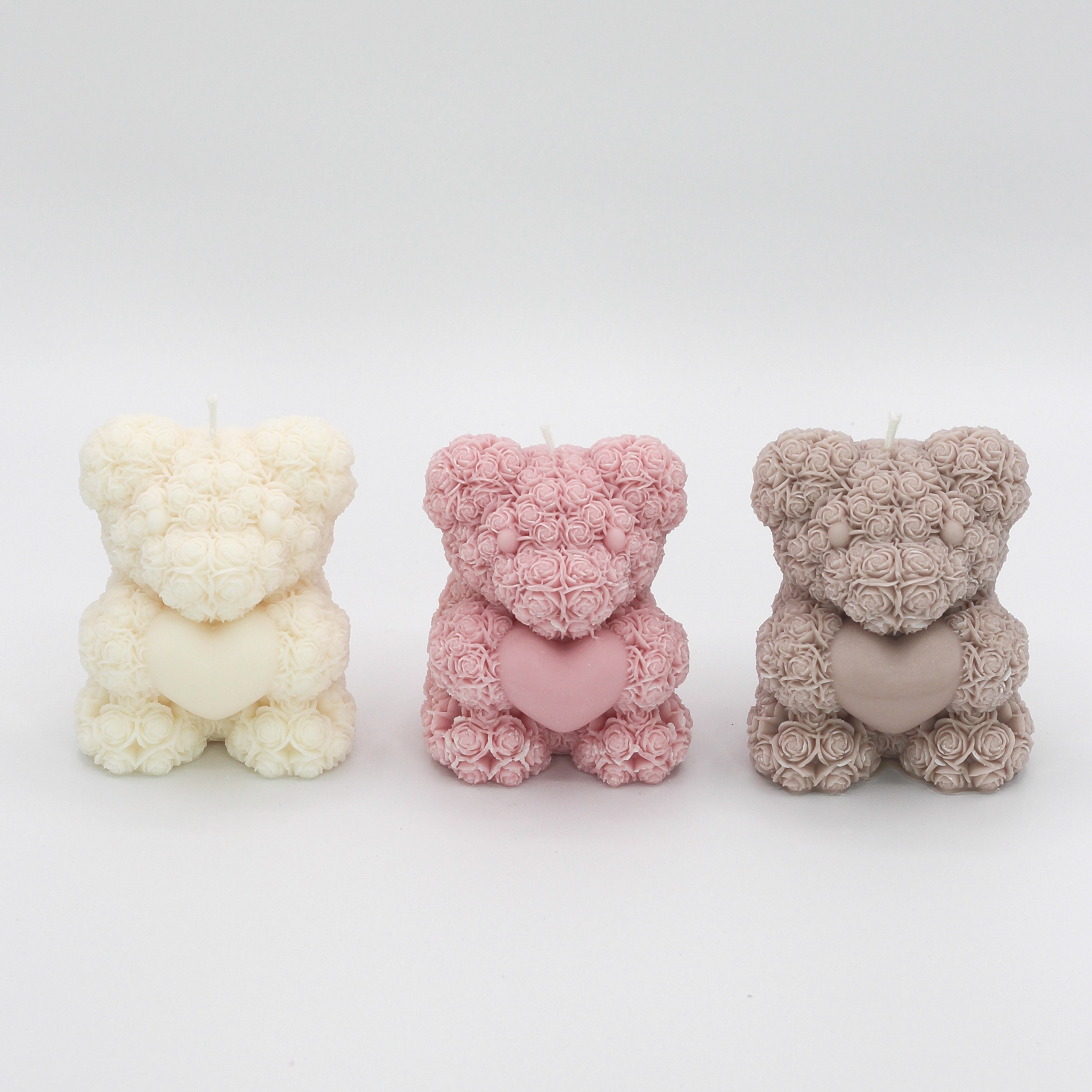Kerze ; Teddy; Bär ; „Herz für dich“
