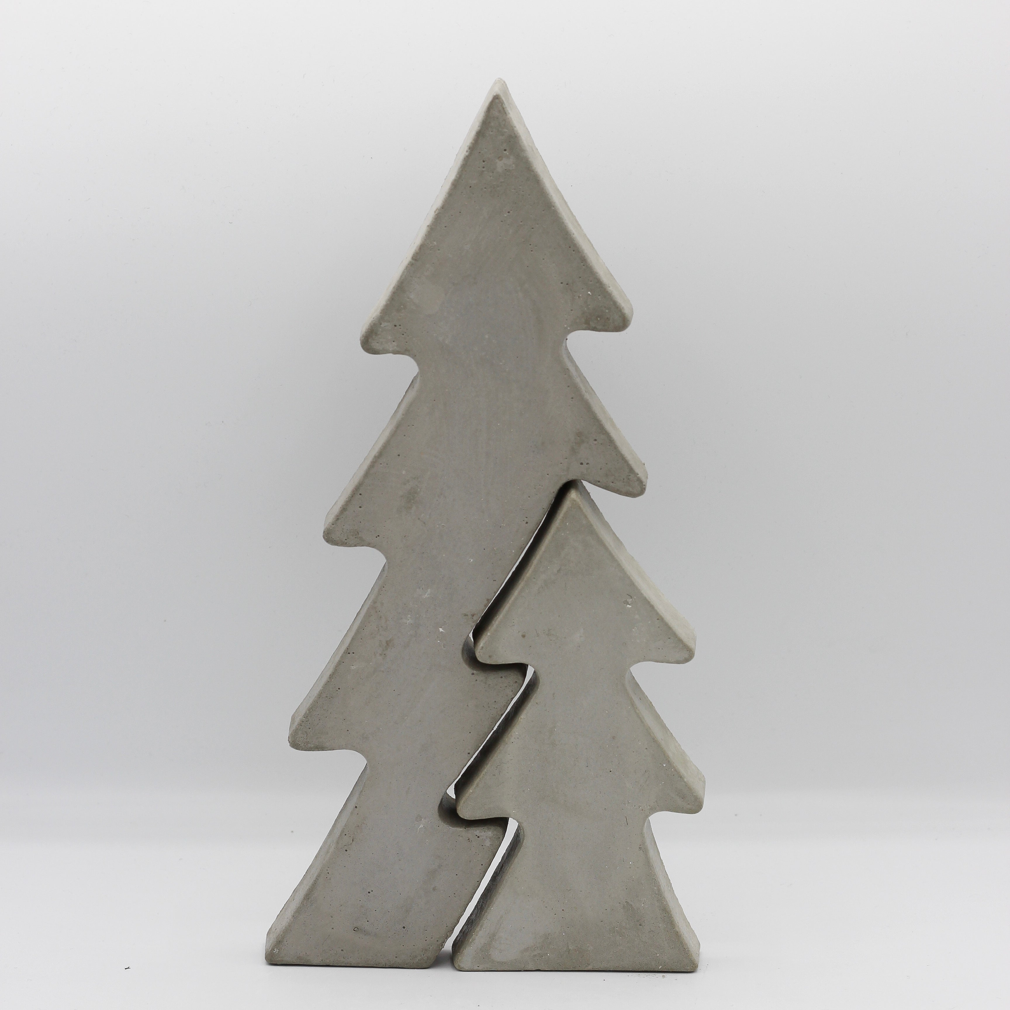 Beton Dekoration Weihnachten „Tannenbaum Twins“