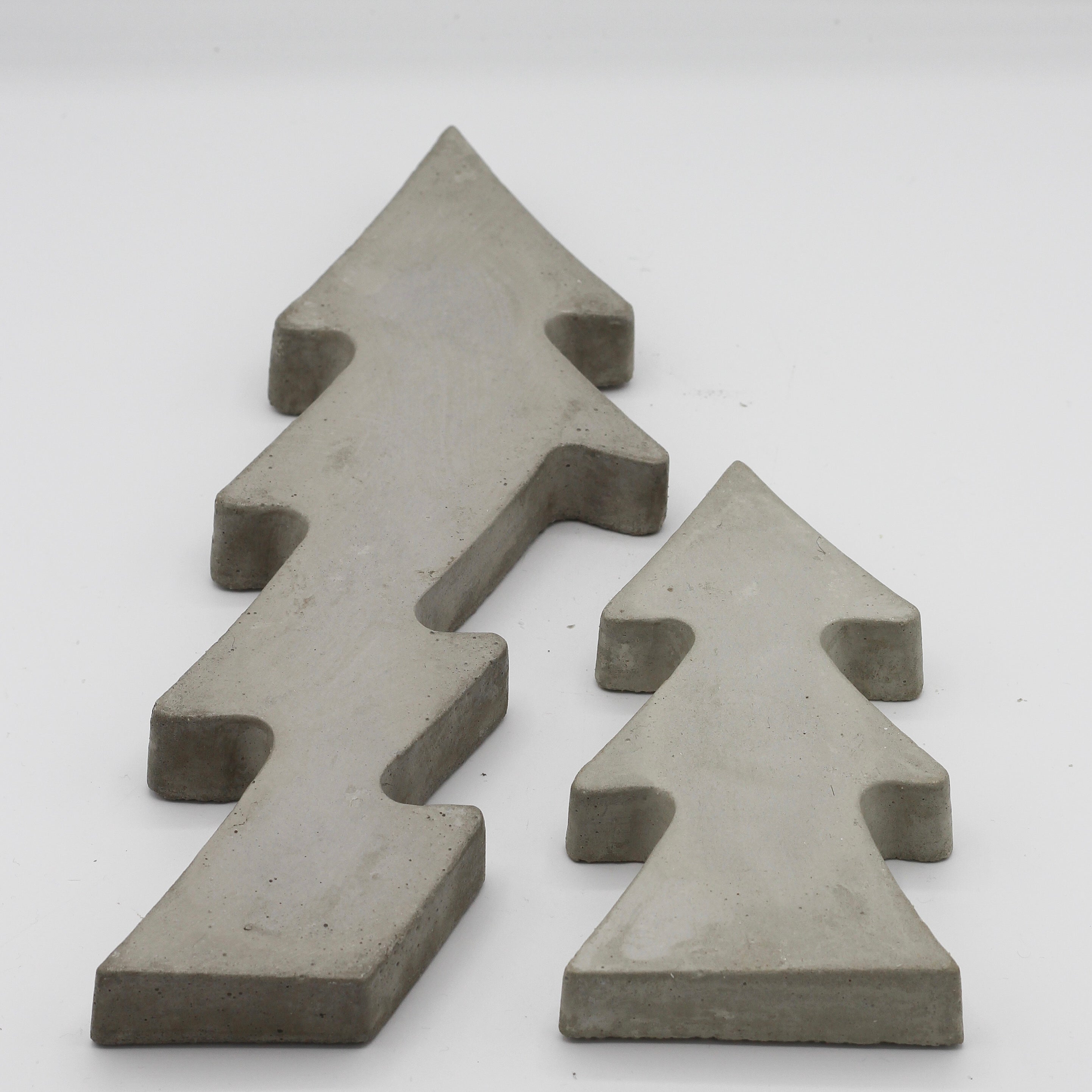 Beton Dekoration Weihnachten „Tannenbaum Twins“