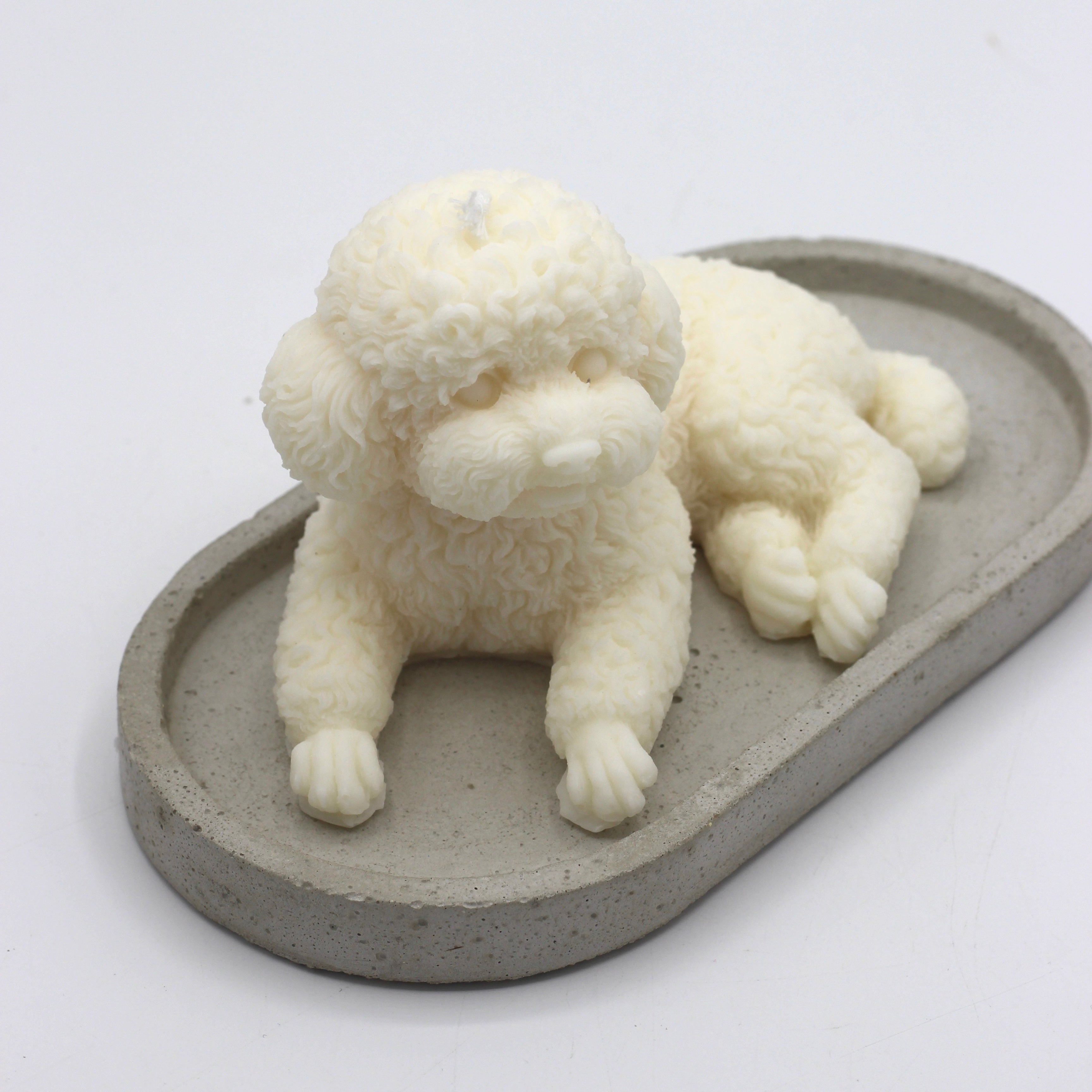 Kerze Hund Pudel ; „Cookie“