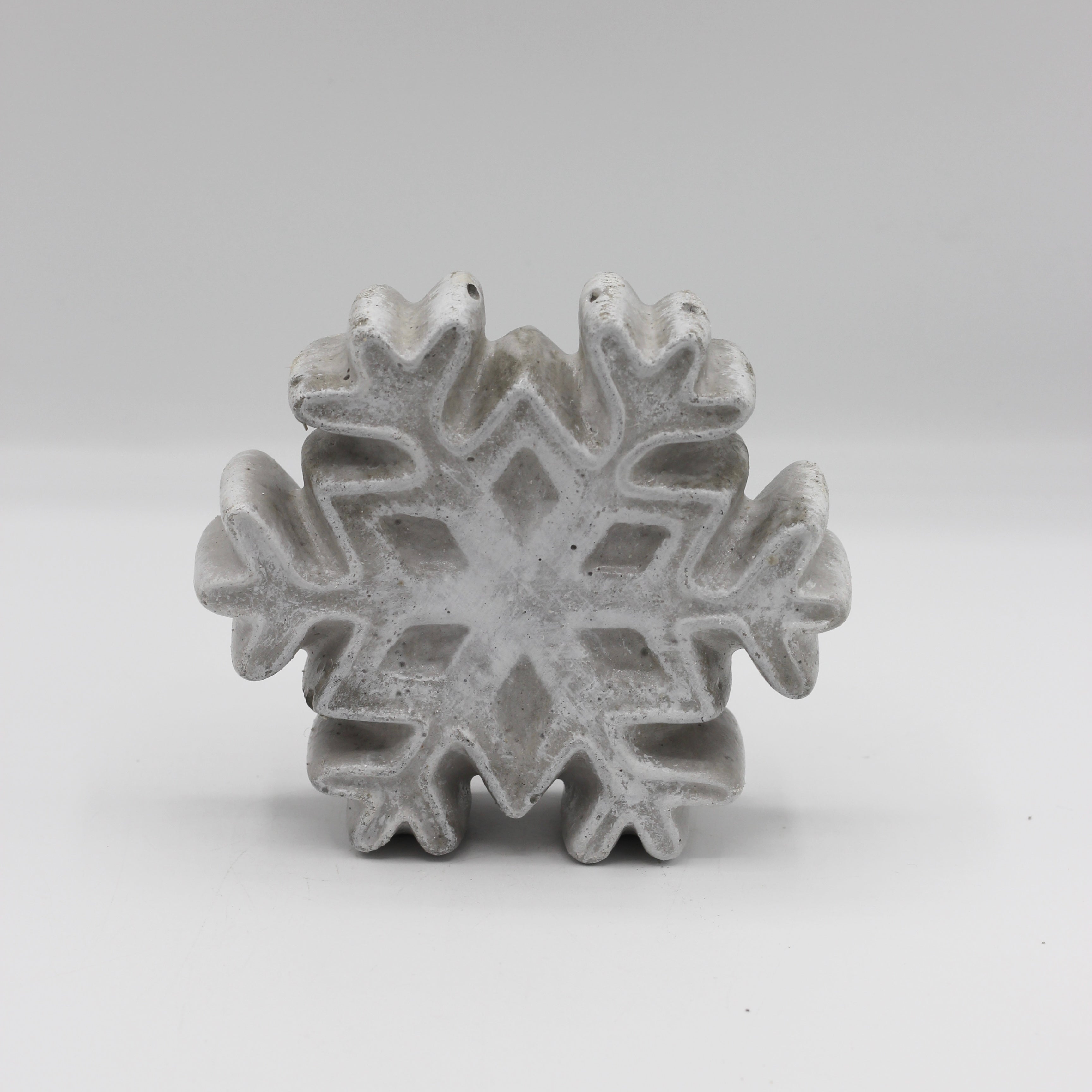 Beton Dekoration Weihnachten „Schneeflocke groß stehend"