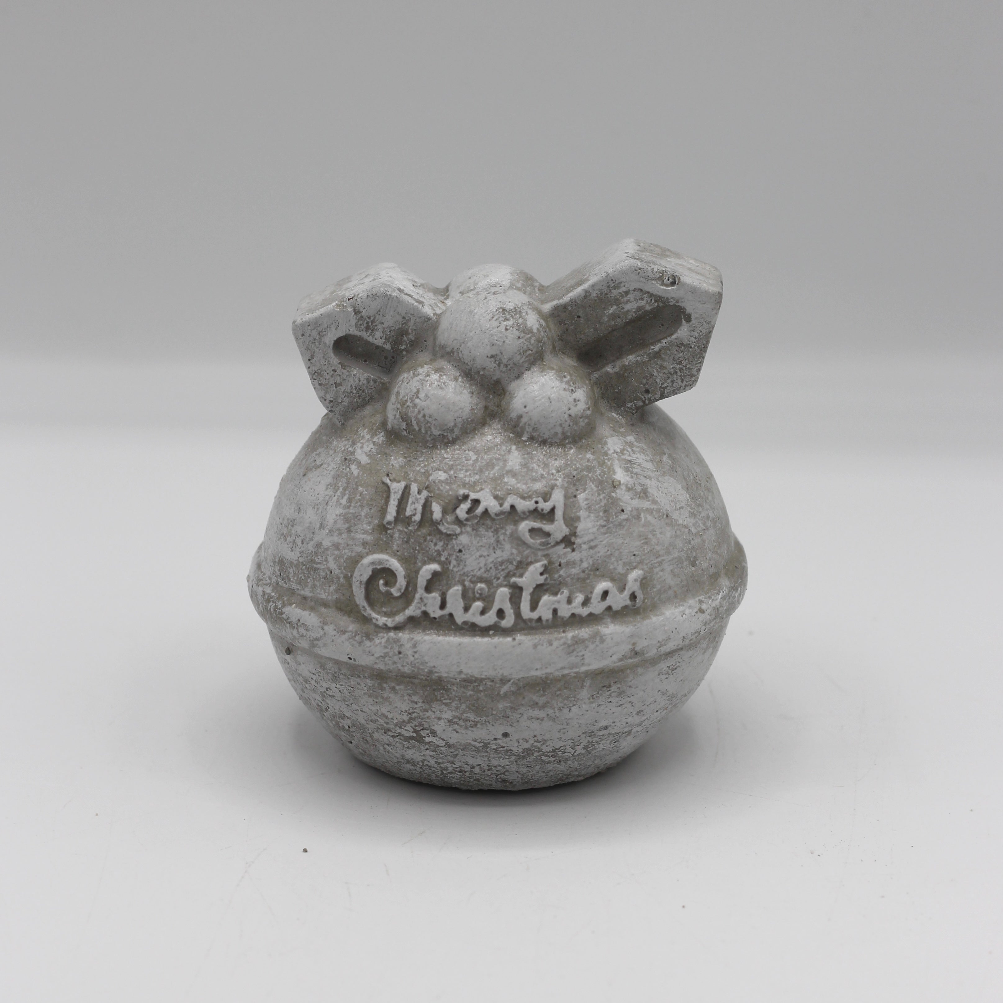 Beton Dekoration Weihnachten Kugel „Ornament Merry Christmas"
