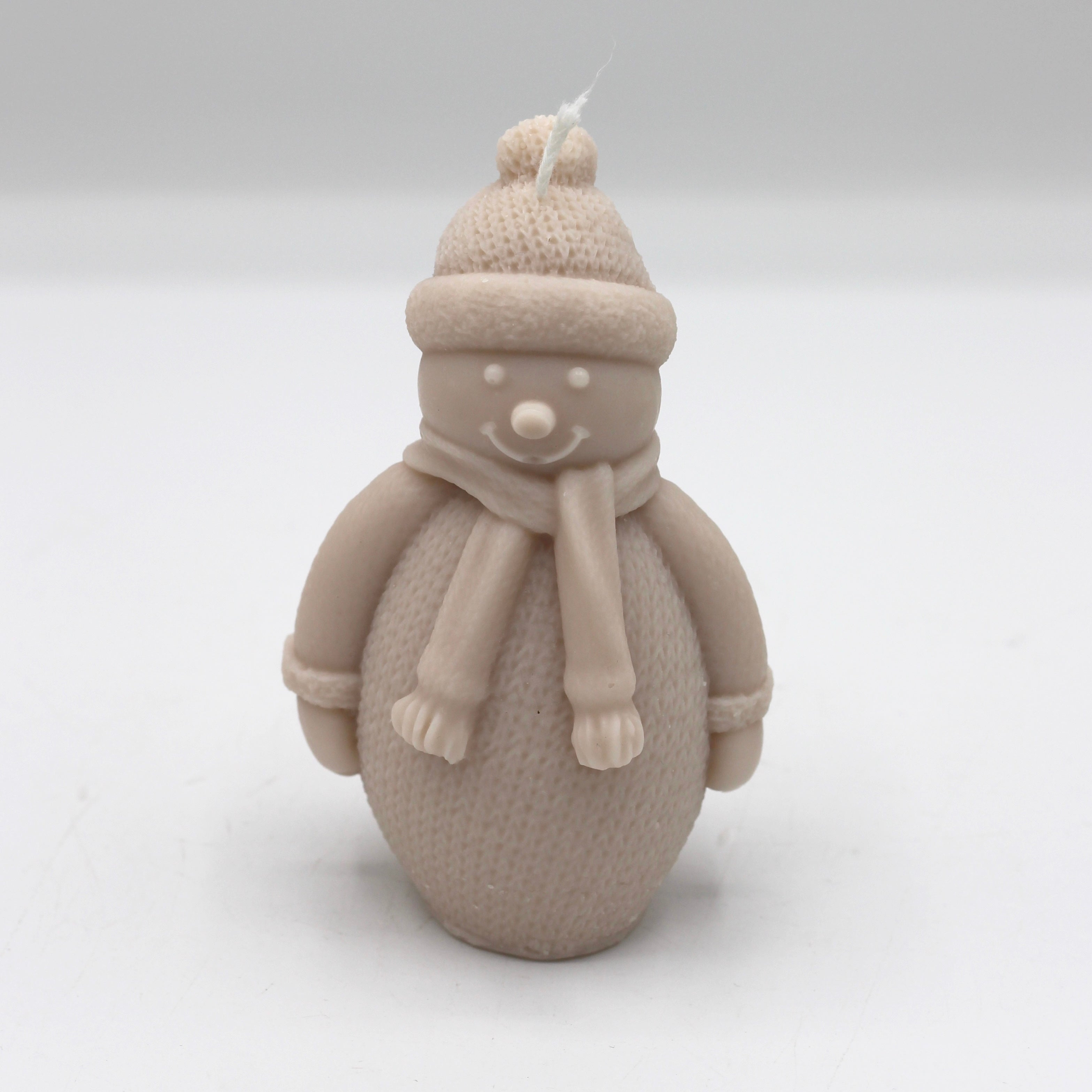 Kerze Weihnachten "Schneemann stehend"