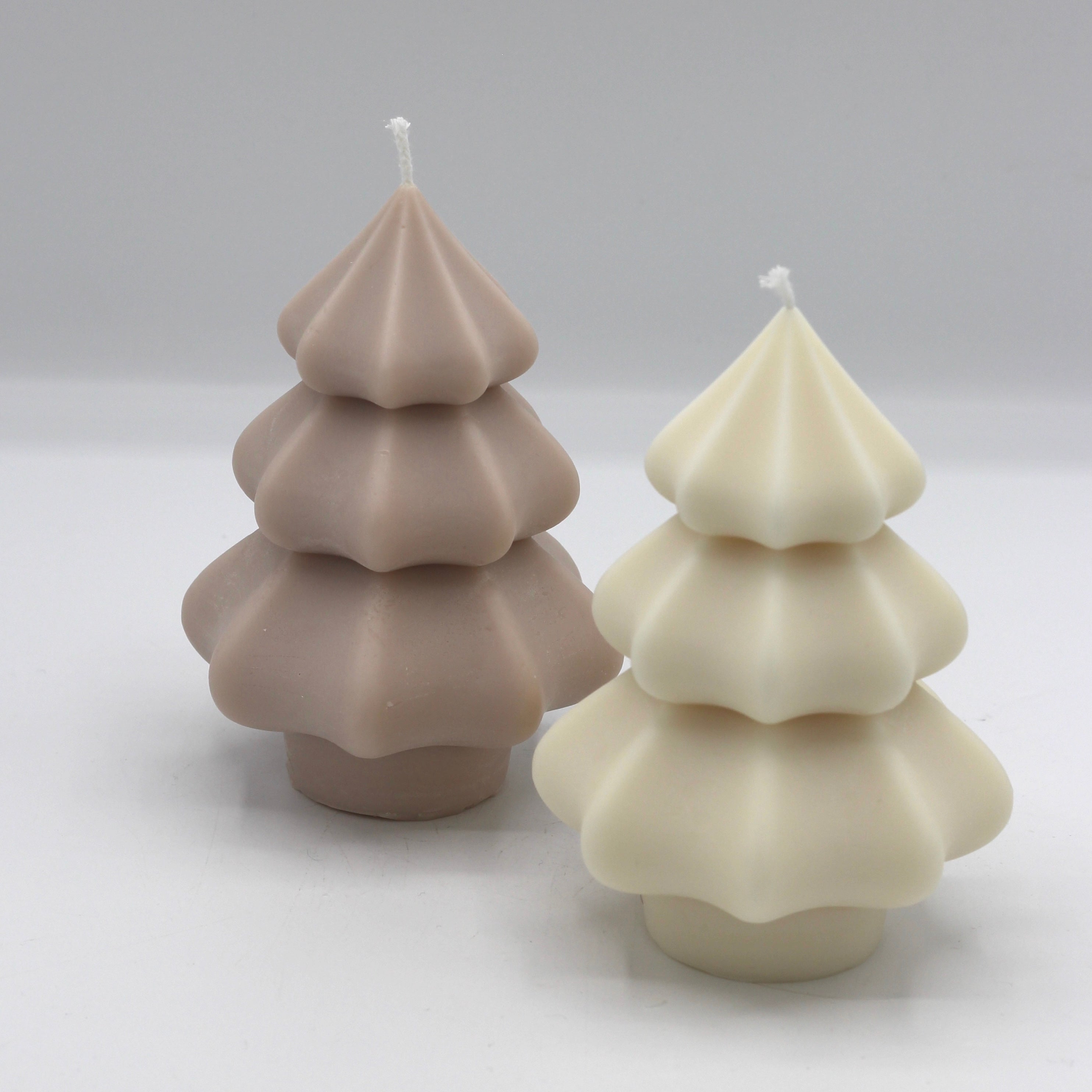 Kerze Weihnachten "Tannenbaum Zuckerguss"
