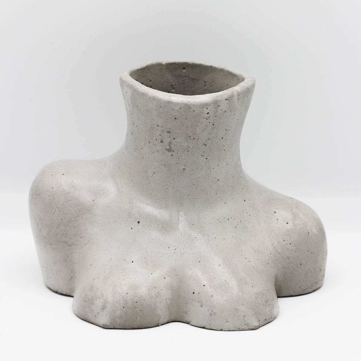 Betonvase ; Vase ; Frau ; Körper ; , Trockenblumenvase „Headless“
