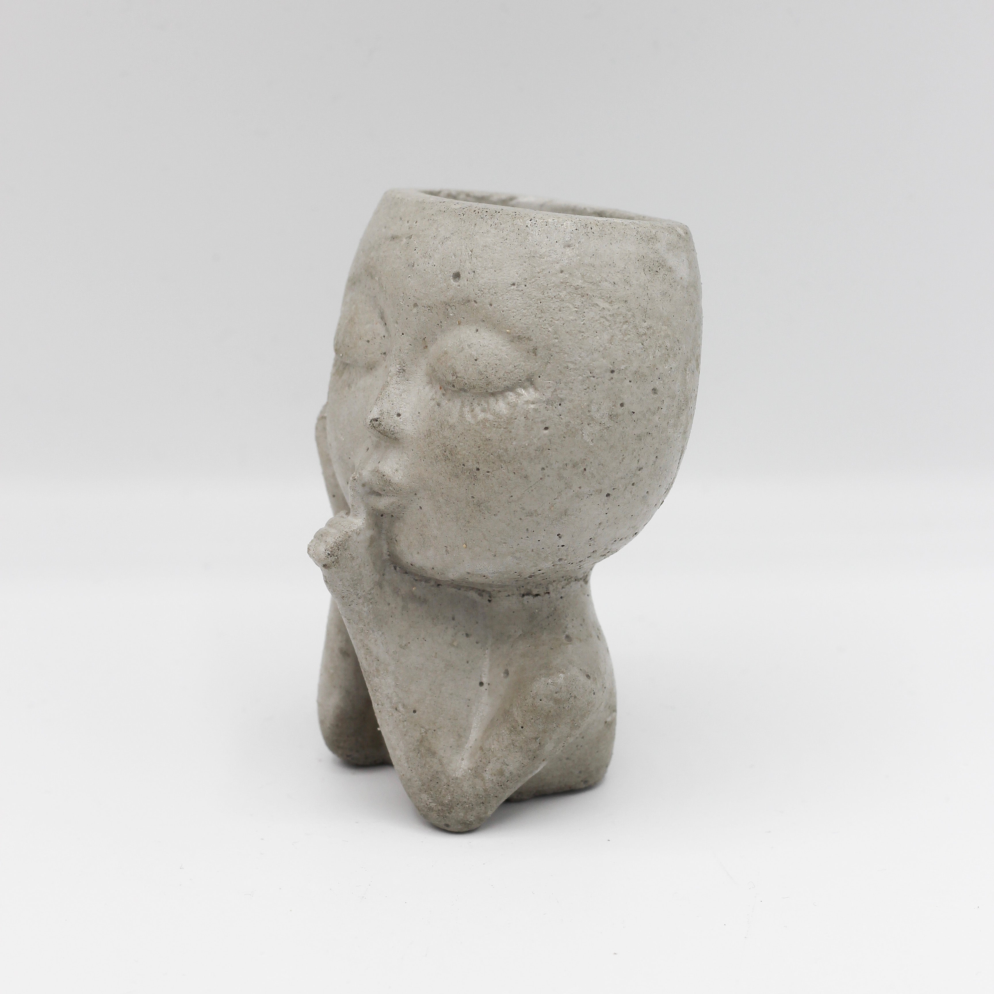 Betonvase ; Vase ; Kopf Frau; Trockenblumenvase „Mandy“