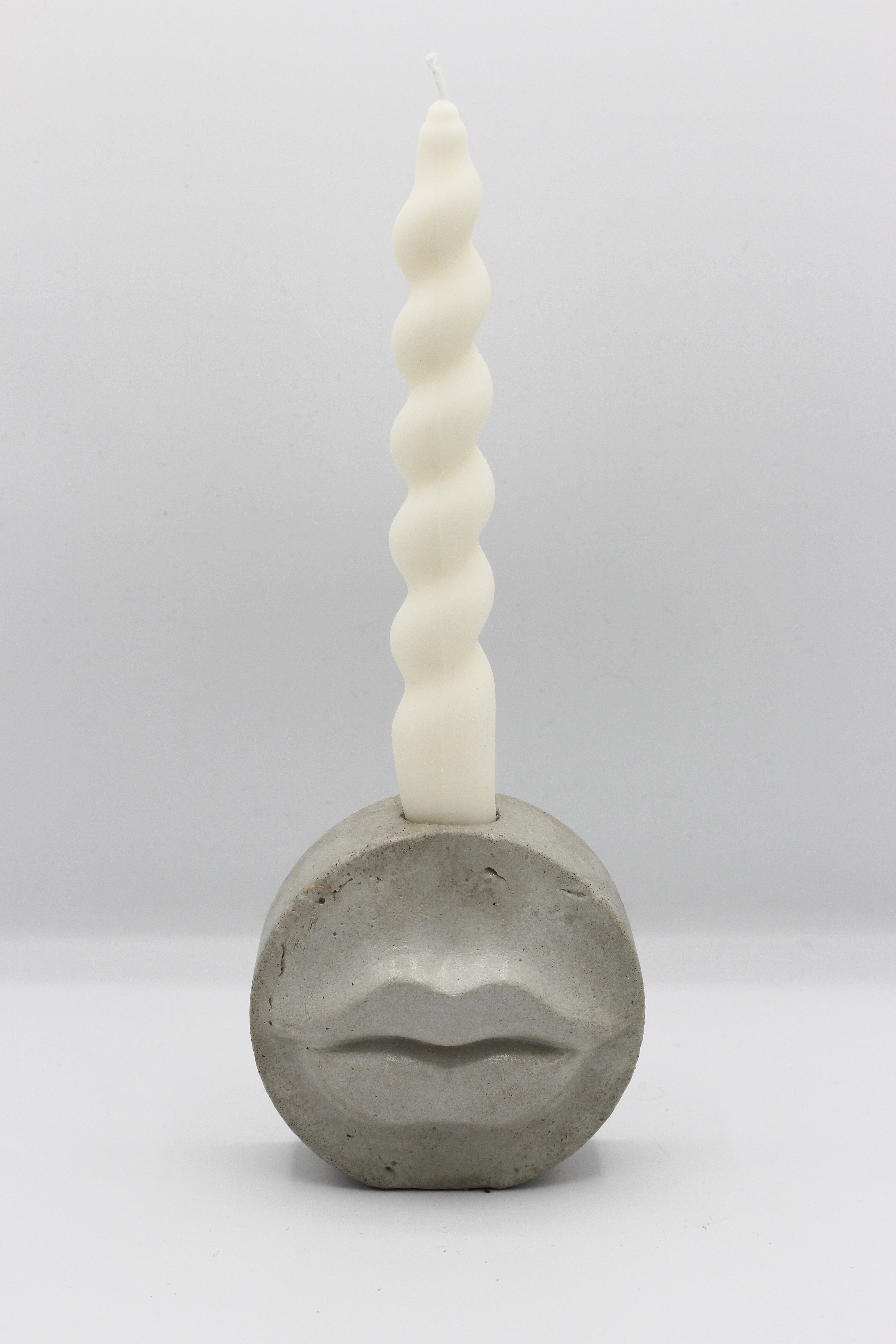 Beton Kerzenständer; Lippen; „Lips“